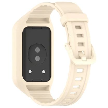 For Honor Band 9 Replacement Watch Band Silicone Strap with Protective Case