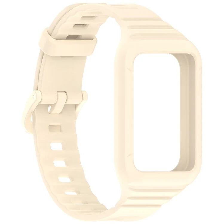 For Honor Band 9 Replacement Watch Band Silicone Strap with Protective Case