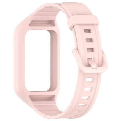 For Honor Band 9 Replacement Watch Band Silicone Strap with Protective Case