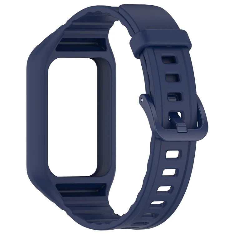 For Honor Band 9 Replacement Watch Band Silicone Strap with Protective Case