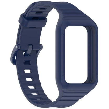 For Honor Band 9 Replacement Watch Band Silicone Strap with Protective Case