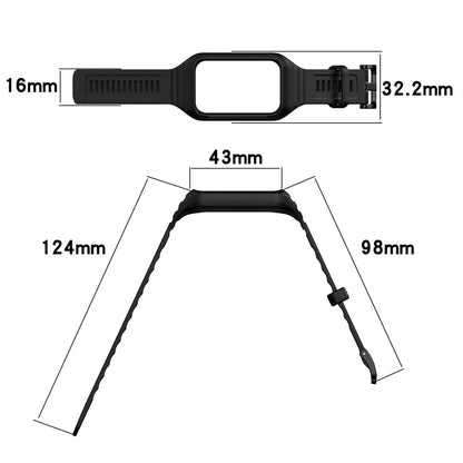 For Honor Band 9 Replacement Watch Band Silicone Strap with Protective Case