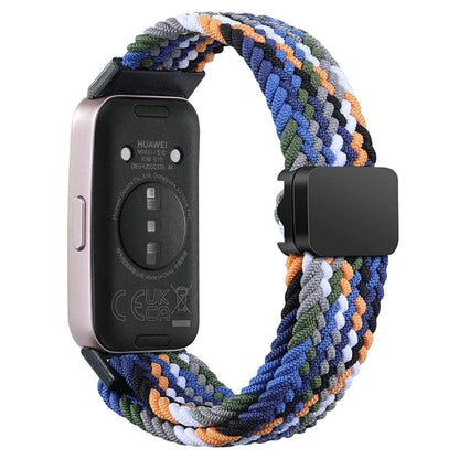For Huawei Band 8 / Band 8 NFC / Band 9 / Band 9 NFC Wrist Band Magnetic Buckle Nylon Braided Smartwatch Strap