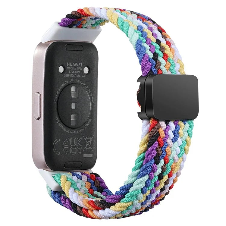 For Huawei Band 8 / Band 8 NFC / Band 9 / Band 9 NFC Wrist Band Magnetic Buckle Nylon Braided Smartwatch Strap