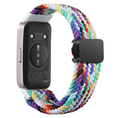 For Huawei Band 8 / Band 8 NFC / Band 9 / Band 9 NFC Wrist Band Magnetic Buckle Nylon Braided Smartwatch Strap