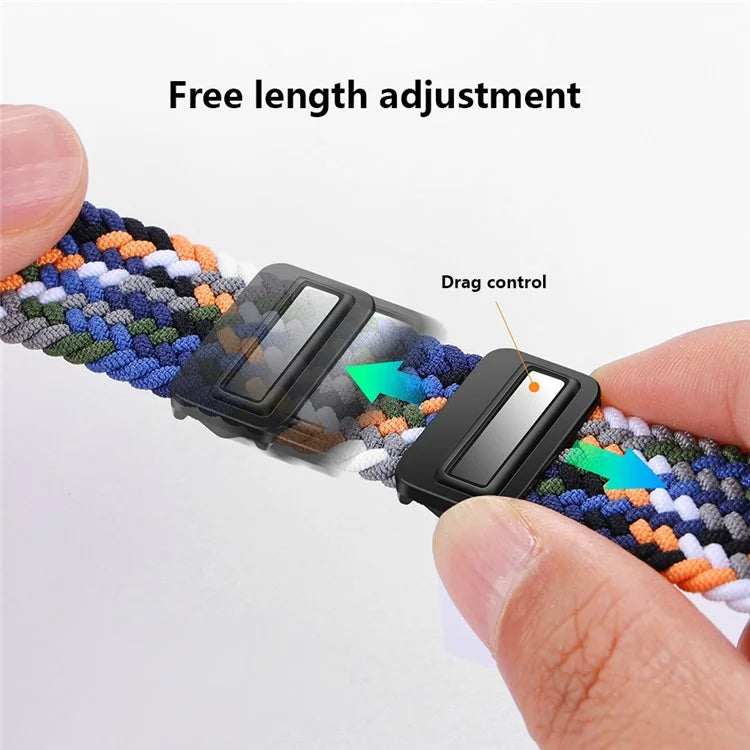 For Huawei Band 8 / Band 8 NFC / Band 9 / Band 9 NFC Wrist Band Magnetic Buckle Nylon Braided Smartwatch Strap
