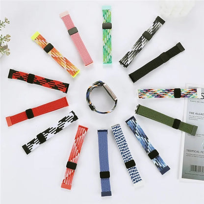 For Huawei Band 8 / Band 8 NFC / Band 9 / Band 9 NFC Wrist Band Magnetic Buckle Nylon Braided Smartwatch Strap