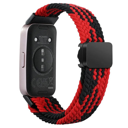 For Huawei Band 8 / Band 8 NFC / Band 9 / Band 9 NFC Wrist Band Magnetic Buckle Nylon Braided Smartwatch Strap