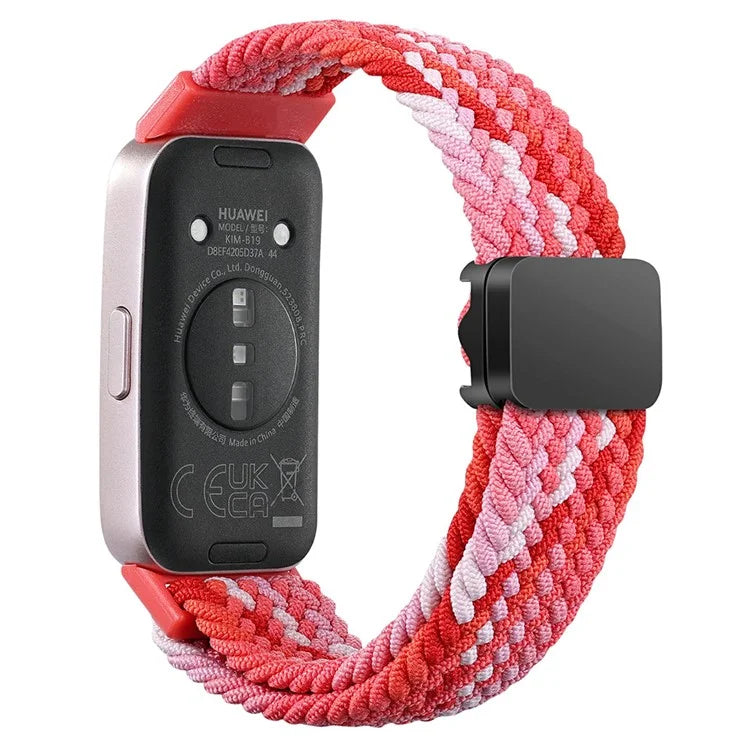 For Huawei Band 8 / Band 8 NFC / Band 9 / Band 9 NFC Wrist Band Magnetic Buckle Nylon Braided Smartwatch Strap