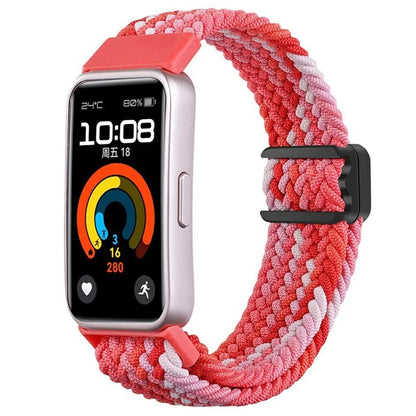 For Huawei Band 8 / Band 8 NFC / Band 9 / Band 9 NFC Wrist Band Magnetic Buckle Nylon Braided Smartwatch Strap