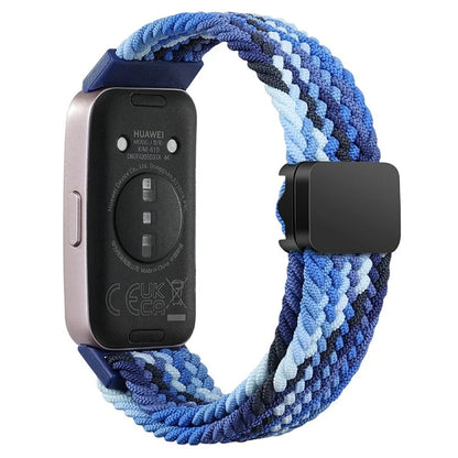 For Huawei Band 8 / Band 8 NFC / Band 9 / Band 9 NFC Wrist Band Magnetic Buckle Nylon Braided Smartwatch Strap