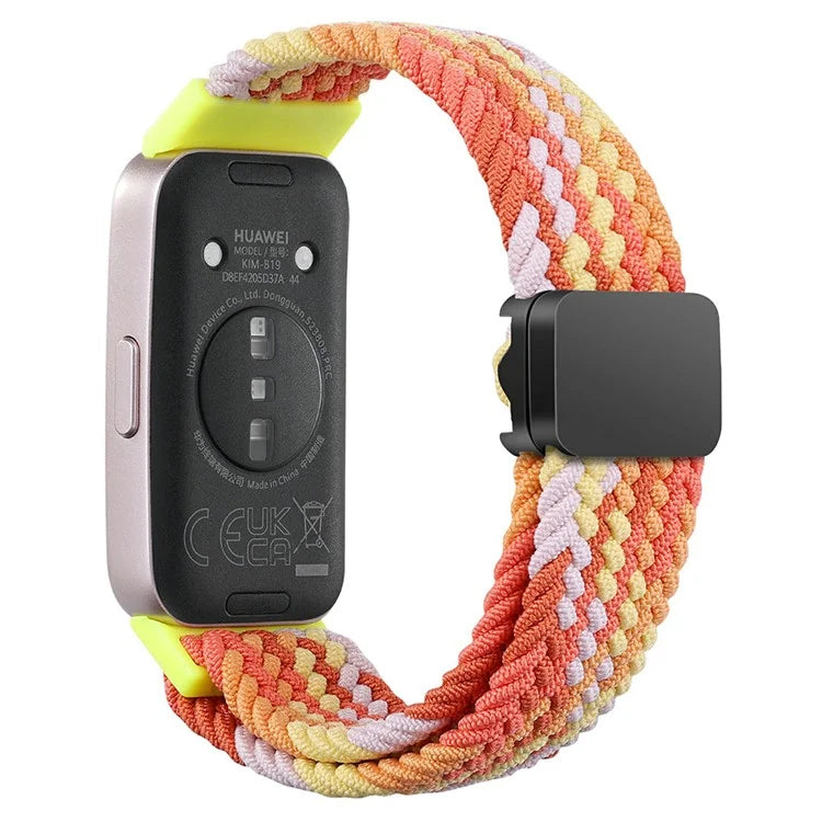 For Huawei Band 8 / Band 8 NFC / Band 9 / Band 9 NFC Wrist Band Magnetic Buckle Nylon Braided Smartwatch Strap