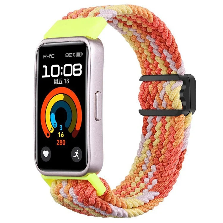 For Huawei Band 8 / Band 8 NFC / Band 9 / Band 9 NFC Wrist Band Magnetic Buckle Nylon Braided Smartwatch Strap