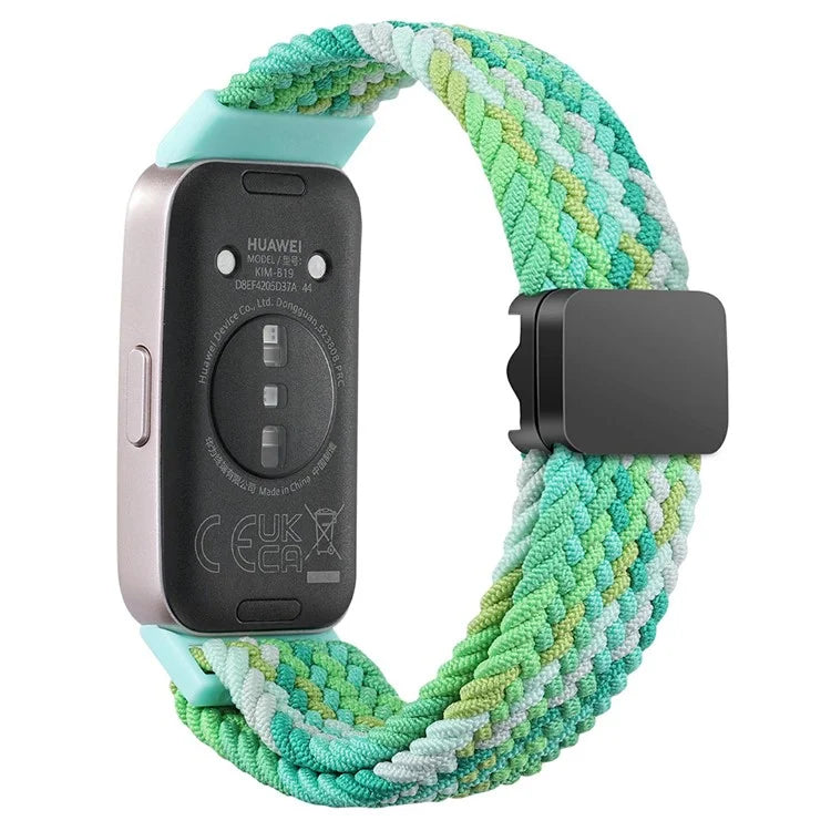 For Huawei Band 8 / Band 8 NFC / Band 9 / Band 9 NFC Wrist Band Magnetic Buckle Nylon Braided Smartwatch Strap