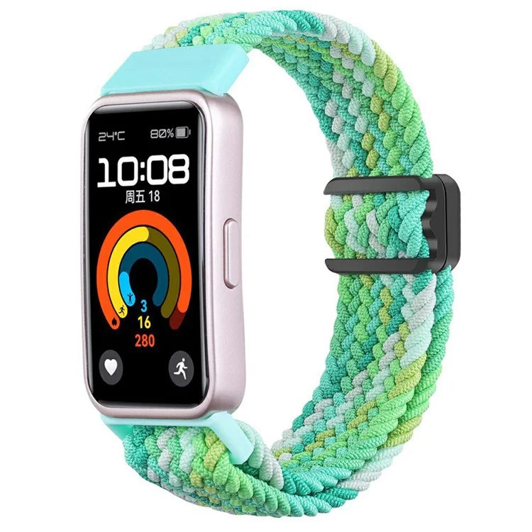 For Huawei Band 8 / Band 8 NFC / Band 9 / Band 9 NFC Wrist Band Magnetic Buckle Nylon Braided Smartwatch Strap