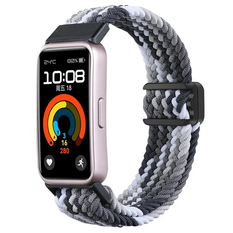 For Huawei Band 8 / Band 8 NFC / Band 9 / Band 9 NFC Wrist Band Magnetic Buckle Nylon Braided Smartwatch Strap