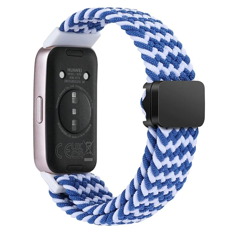 For Huawei Band 8 / Band 8 NFC / Band 9 / Band 9 NFC Wrist Band Magnetic Buckle Nylon Braided Smartwatch Strap