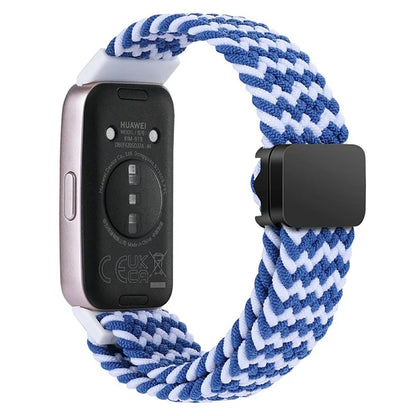For Huawei Band 8 / Band 8 NFC / Band 9 / Band 9 NFC Wrist Band Magnetic Buckle Nylon Braided Smartwatch Strap
