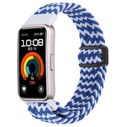 For Huawei Band 8 / Band 8 NFC / Band 9 / Band 9 NFC Wrist Band Magnetic Buckle Nylon Braided Smartwatch Strap