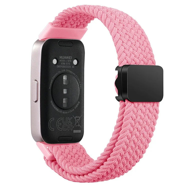 For Huawei Band 8 / Band 8 NFC / Band 9 / Band 9 NFC Wrist Band Magnetic Buckle Nylon Braided Smartwatch Strap