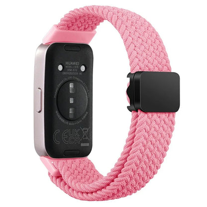 For Huawei Band 8 / Band 8 NFC / Band 9 / Band 9 NFC Wrist Band Magnetic Buckle Nylon Braided Smartwatch Strap