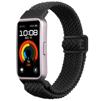 For Huawei Band 8 / Band 8 NFC / Band 9 / Band 9 NFC Wrist Band Magnetic Buckle Nylon Braided Smartwatch Strap