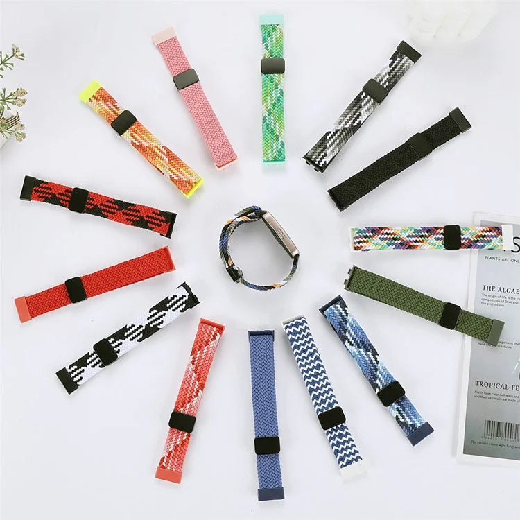For Huawei Band 8 / Band 8 NFC / Band 9 / Band 9 NFC Wrist Band Magnetic Buckle Nylon Braided Smartwatch Strap