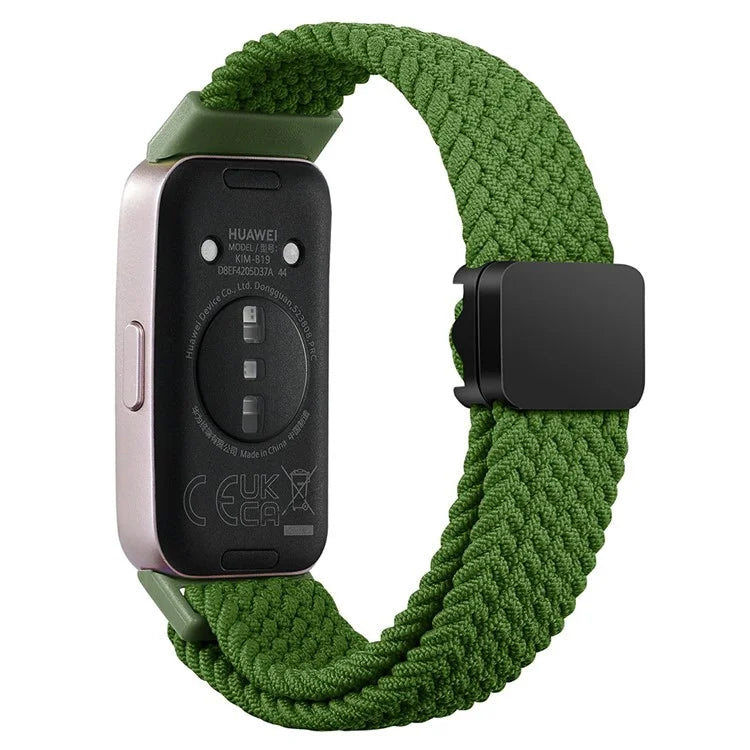 For Huawei Band 8 / Band 8 NFC / Band 9 / Band 9 NFC Wrist Band Magnetic Buckle Nylon Braided Smartwatch Strap