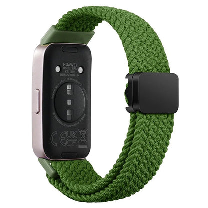 For Huawei Band 8 / Band 8 NFC / Band 9 / Band 9 NFC Wrist Band Magnetic Buckle Nylon Braided Smartwatch Strap