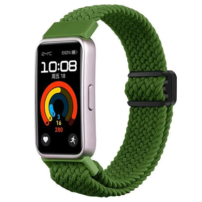 For Huawei Band 8 / Band 8 NFC / Band 9 / Band 9 NFC Wrist Band Magnetic Buckle Nylon Braided Smartwatch Strap