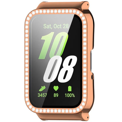 For Samsung Galaxy Fit3 Magnetic Watch Strap Frame Case Tempered Glass Screen Film