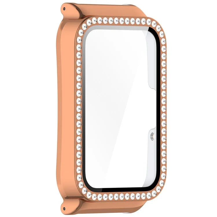 For Samsung Galaxy Fit3 Magnetic Watch Strap Frame Case Tempered Glass Screen Film