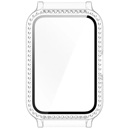 For Samsung Galaxy Fit3 Magnetic Watch Strap Frame Case Tempered Glass Screen Film