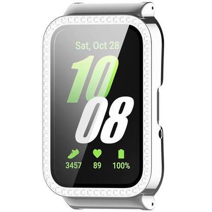 For Samsung Galaxy Fit3 Magnetic Watch Strap Frame Case Tempered Glass Screen Film