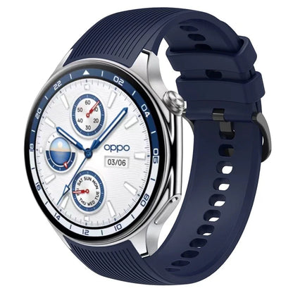 For Oppo Watch X Replacement Soft Silicone Strap Adjustable Watch Band