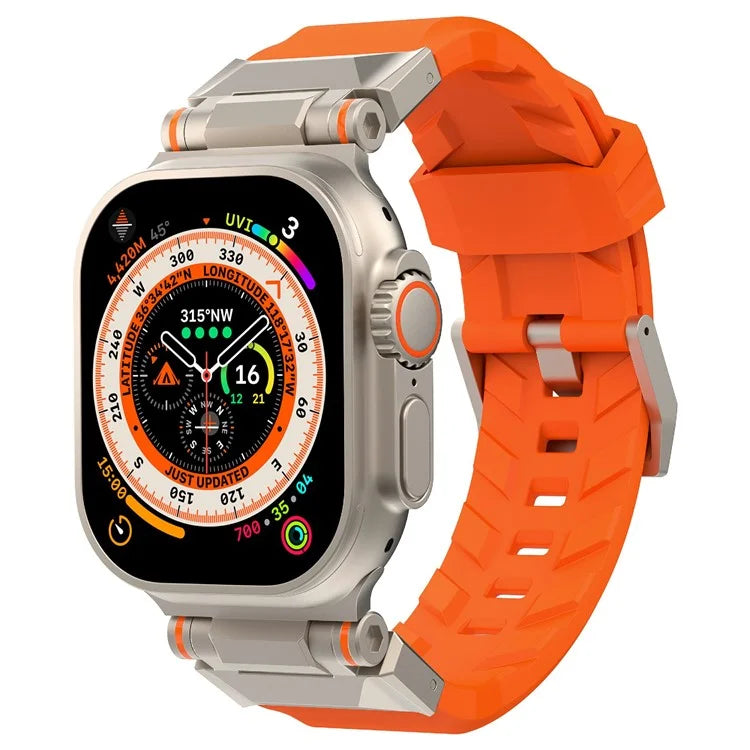 For Apple Watch Ultra 2 Ultra 49mm / Series 9 8 7 45mm / 6 5 4 SE (2022) SE (2023) SE 44mm / 3 2 1 42mm Watch Strap TPU Band
