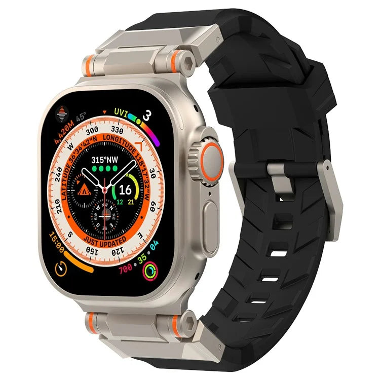 For Apple Watch Ultra 2 Ultra 49mm / Series 9 8 7 45mm / 6 5 4 SE (2022) SE (2023) SE 44mm / 3 2 1 42mm Watch Strap TPU Band