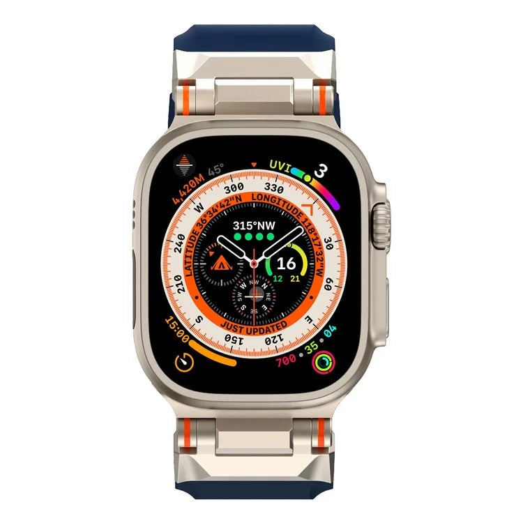 For Apple Watch Ultra 2 Ultra 49mm / Series 9 8 7 45mm / 6 5 4 SE (2022) SE (2023) SE 44mm / 3 2 1 42mm Watch Strap TPU Band