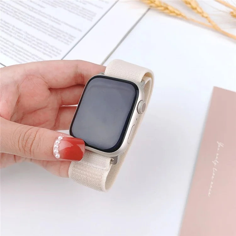 For Apple Watch Series 9 8 7 41mm  /  6 5 4 SE (2023) SE (2022) SE 40mm  /  3 2 1 38mm Wrist Strap Nylon Watch Band