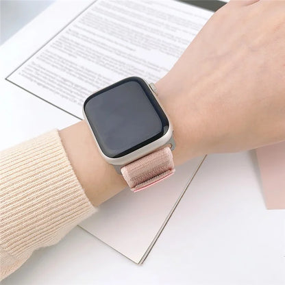 For Apple Watch Series 9 8 7 41mm  /  6 5 4 SE (2023) SE (2022) SE 40mm  /  3 2 1 38mm Wrist Strap Nylon Watch Band