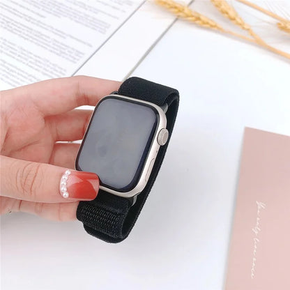 For Apple Watch Series 9 8 7 41mm  /  6 5 4 SE (2023) SE (2022) SE 40mm  /  3 2 1 38mm Wrist Strap Nylon Watch Band