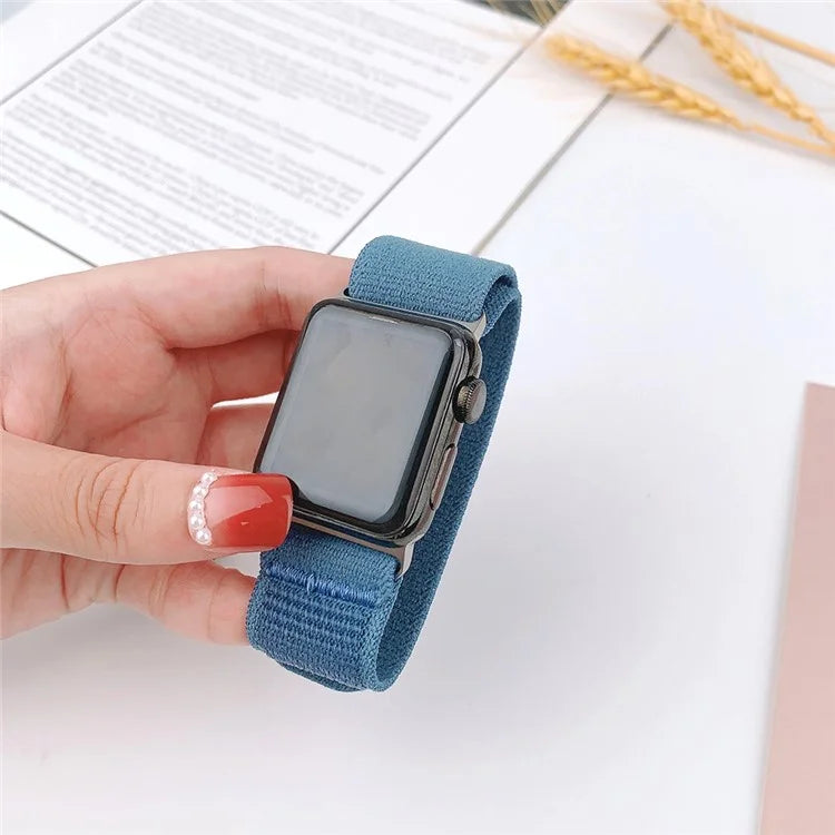 For Apple Watch Series 9 8 7 41mm  /  6 5 4 SE (2023) SE (2022) SE 40mm  /  3 2 1 38mm Wrist Strap Nylon Watch Band