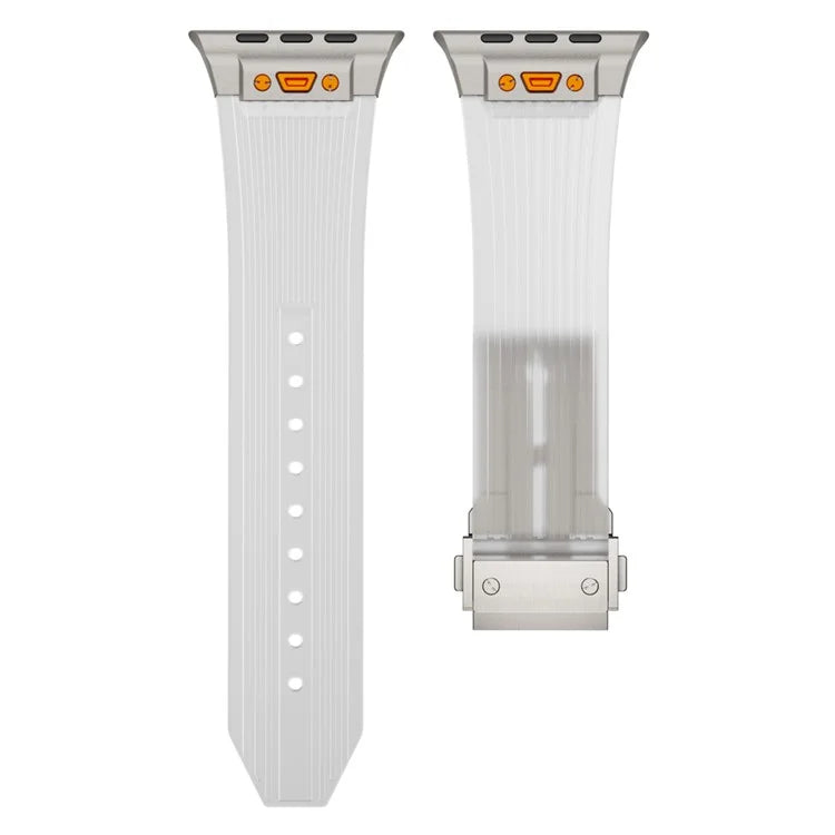 For Apple Watch Ultra 2 Ultra 49mm  /  Series 9 8 7 45mm  /  6 5 4 SE (2023) SE (2022) SE 44mm  /  3 2 1 42mm Silicone Strap