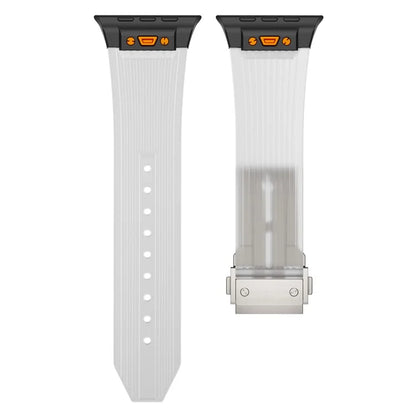 For Apple Watch Ultra 2 Ultra 49mm  /  Series 9 8 7 45mm  /  6 5 4 SE (2023) SE (2022) SE 44mm  /  3 2 1 42mm Silicone Strap