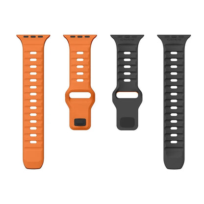 For Apple Watch Series 9 8 7 41mm / 6 5 4 SE (2022) SE (2023) SE 40mm / 3 2 1 38mm Watch Strap Dual Color Silicone Band