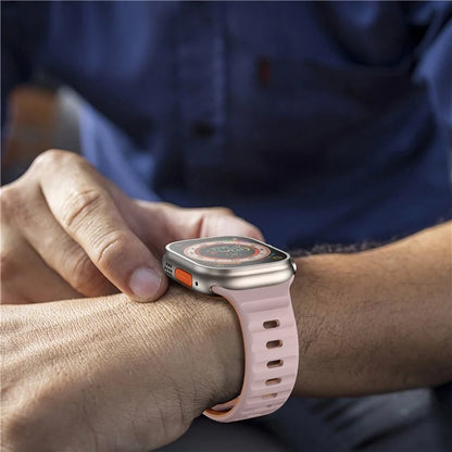 For Apple Watch Series 9 8 7 41mm / 6 5 4 SE (2022) SE (2023) SE 40mm / 3 2 1 38mm Watch Strap Dual Color Silicone Band