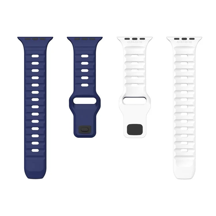 For Apple Watch Series 9 8 7 41mm / 6 5 4 SE (2022) SE (2023) SE 40mm / 3 2 1 38mm Watch Strap Dual Color Silicone Band