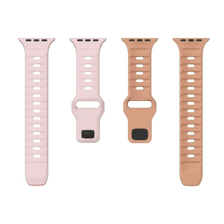 For Apple Watch Ultra 2 Ultra 49mm / Series 9 8 7 45mm / 6 5 4 SE (2023) SE (2022) SE 44mm / 3 2 1 42mm Dual-Color Silicone Strap