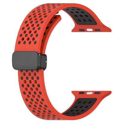 For Apple Watch Ultra 2 Ultra 49mm / Series 9 8 7 45mm / 6 5 4 SE (2022) SE (2023) SE 44mm / 3 2 1 42mm Silicone Watch Band Dual Color