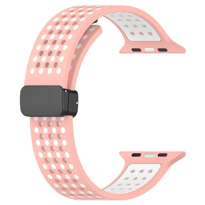 For Apple Watch Ultra 2 Ultra 49mm / Series 9 8 7 45mm / 6 5 4 SE (2022) SE (2023) SE 44mm / 3 2 1 42mm Silicone Watch Band Dual Color